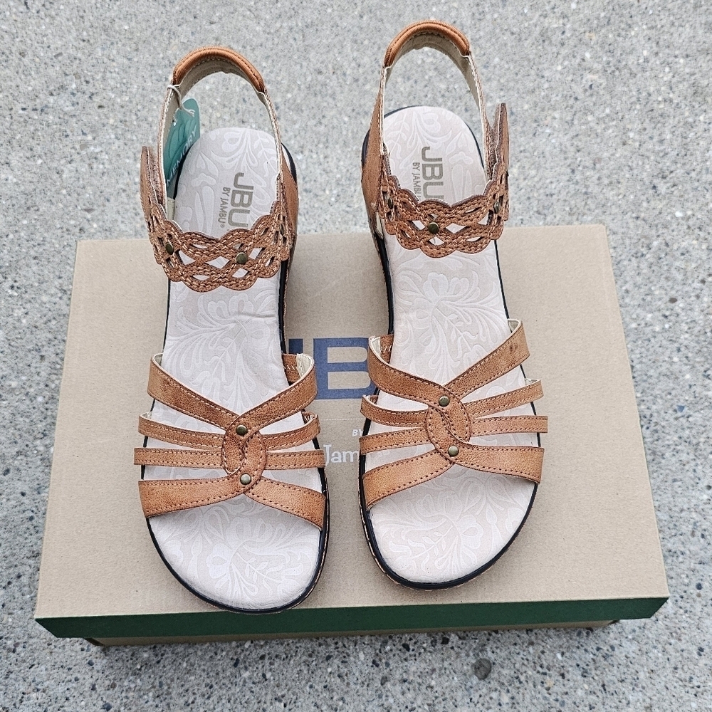 Jbu memory foam Cushioned sandals women's  8 - Picture 5 of 12